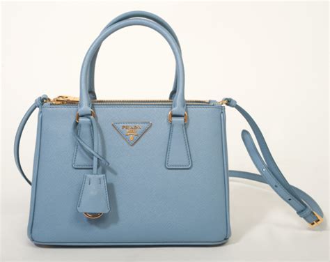 borsa prada azzurra con i robot piccoli|Borse Prada in Tela Blu .